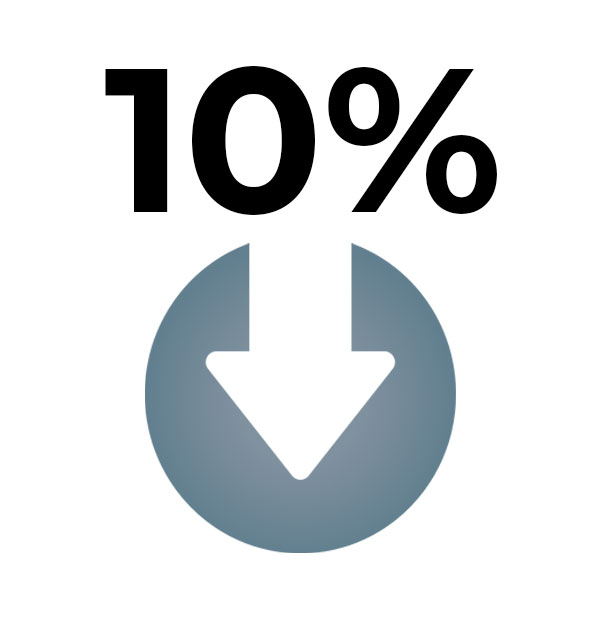 10%